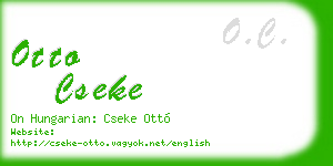 otto cseke business card